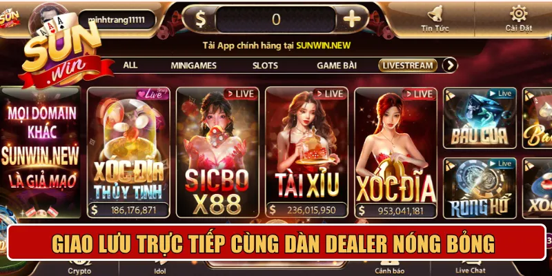 Giao lưu trực tiếp cùng dàn dealer nóng bỏng 