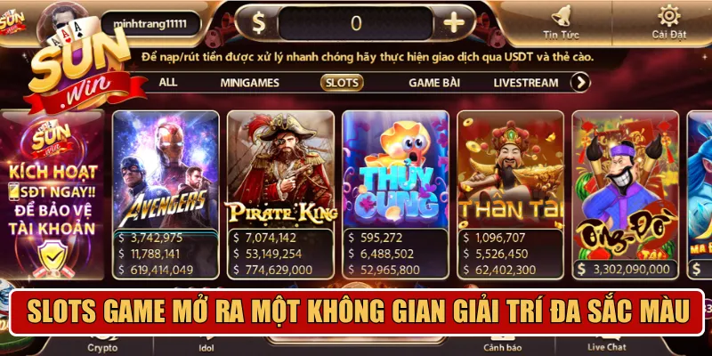 Slots game mở ra một không gian giải trí đa sắc màu 